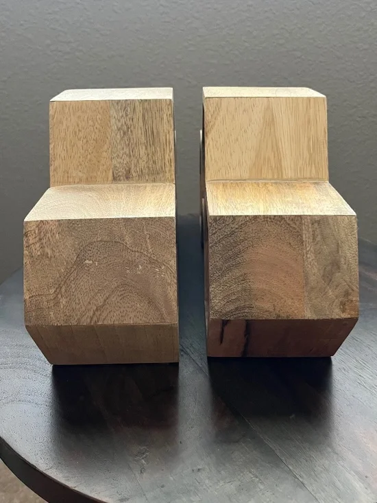 Honeycomb Hexagon Wood Wine Rack Set of 2 - Picture 5 of 8